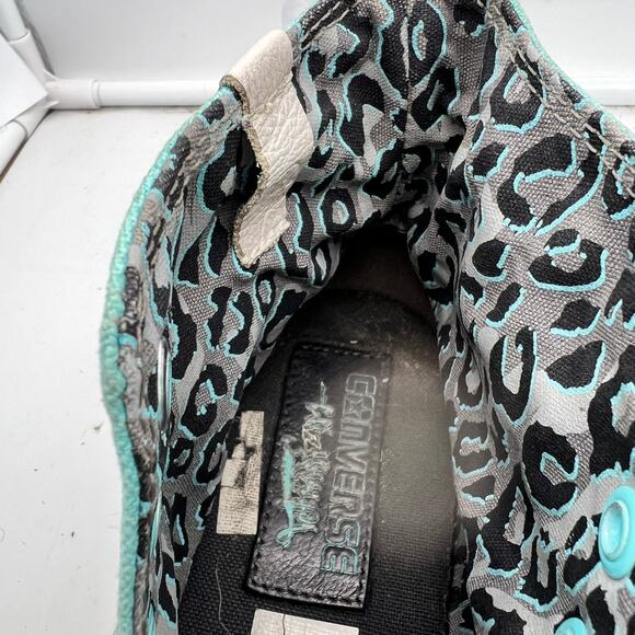 Wiz Khalifa x Converse Shoes Mens 9 Chuck Taylor Swag Hi Sneakers Teal Blue - Picture 6 of 11